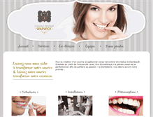 Tablet Screenshot of cliniquedentisterie.com
